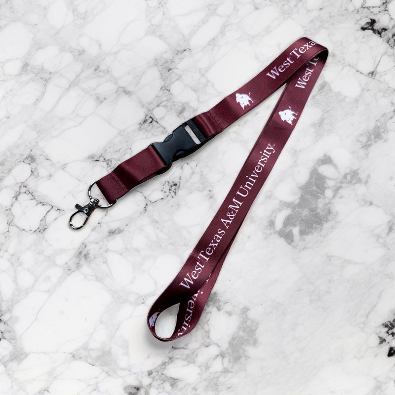 Desert Cactus West Texas A&M University Lanyard WTAMU Buffaloes Buffs Car Keys ID Badge Holder Keychain Detachable Breakaway Snap Buckle (Red) - Image 4